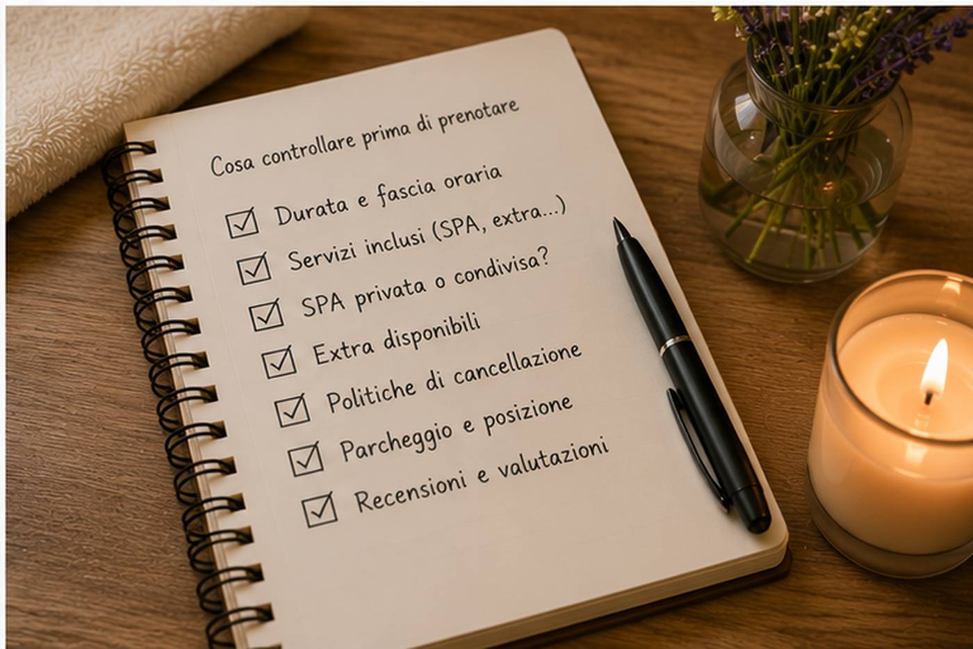 Cosa controllare prima di prenotare un Day Use romantico