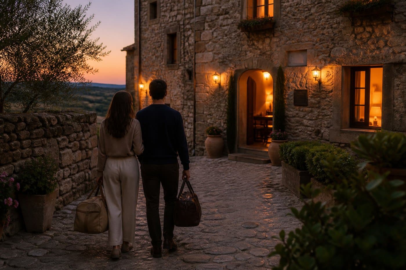 Fuga romantica di una notte in un borgo italiano