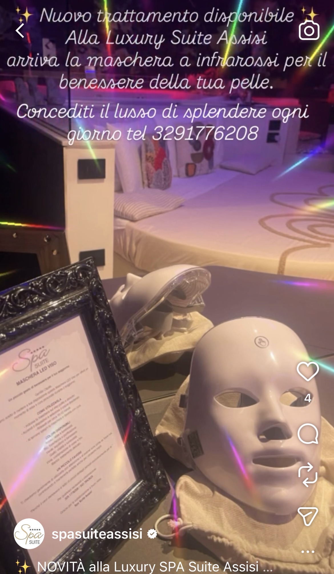 Apericena servita in camera — SPA Suite Assisi Classic